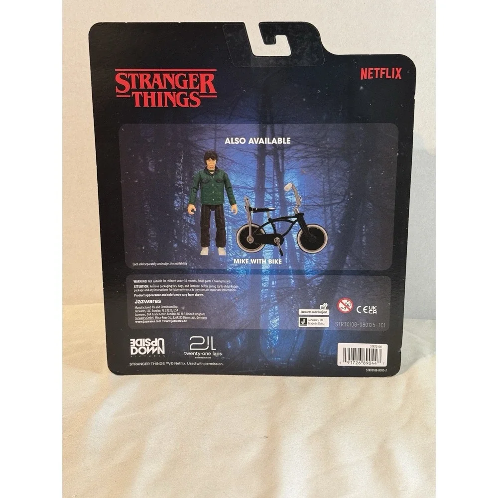 Netflix Stranger‎ Things Will With Bike Action Figure Brand New Jazwares